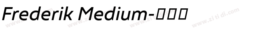 Frederik Medium字体转换